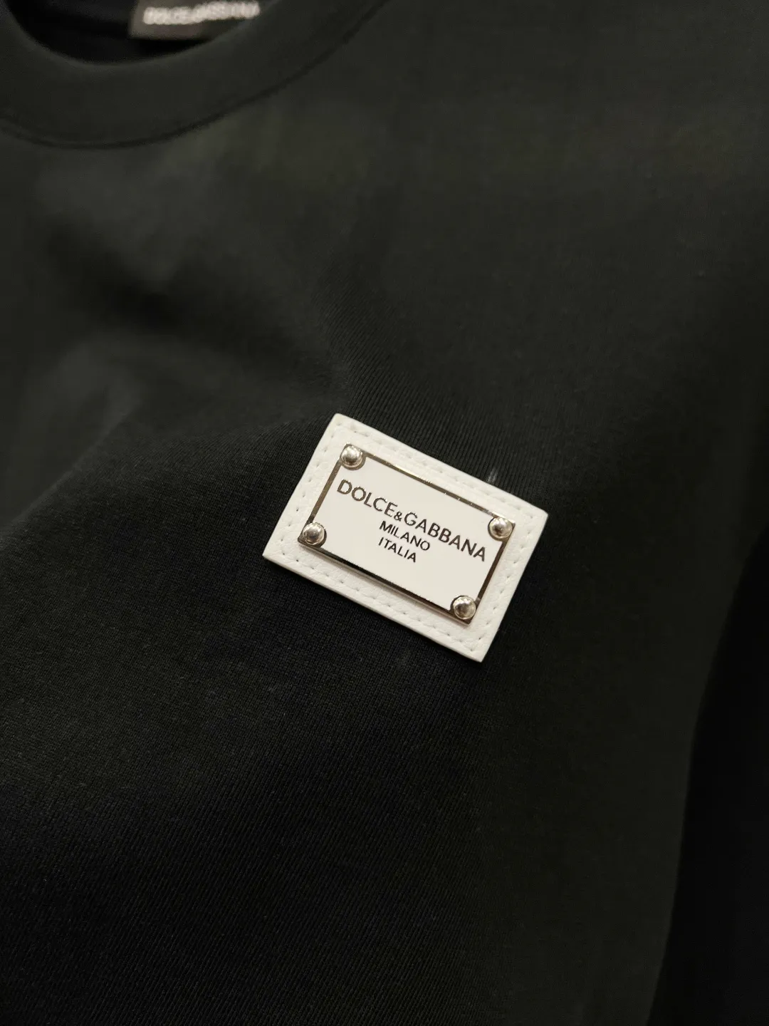 110👍D&G logo Logo Same Style T Versatile ( ) : Black White Size：S M L XL